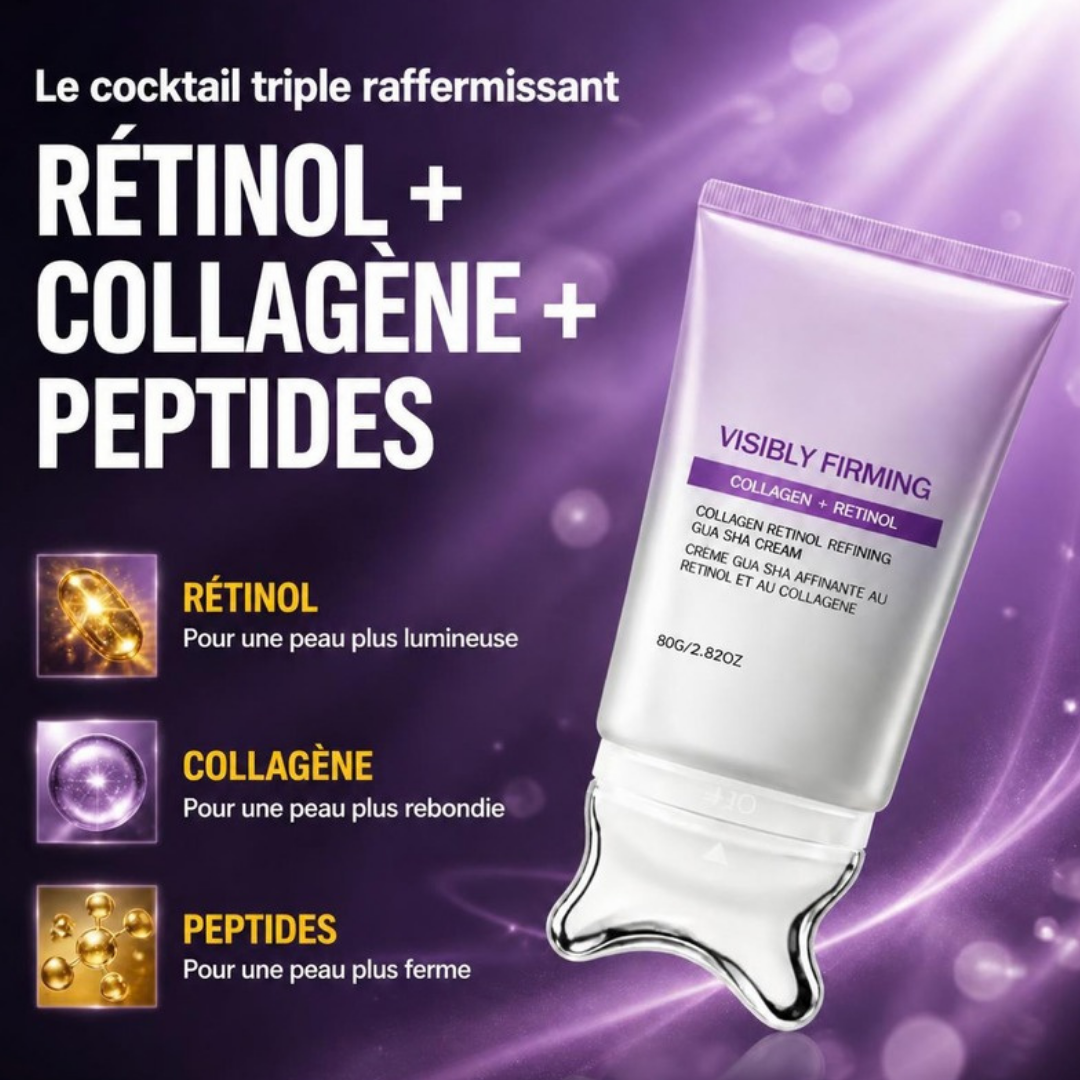 Le cocktail triple raffermissant : rétinol, collagène, peptides